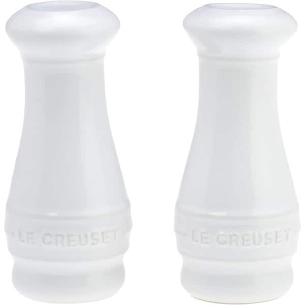 Adrinfly White Stoneware Salt and Pepper Shakers Set