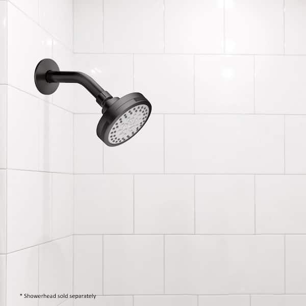 Delta 0.5-in Matte Black Shower Arm with Diverter Delta 0.5-in Matte Black Shower Arm with Diverter
