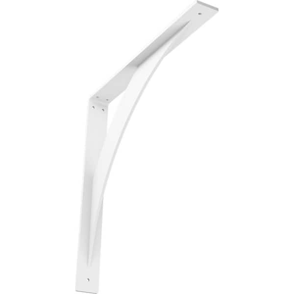 Ekena Millwork 2 in. x 18 in. x 18 in. Steel White Primer Legacy Bracket