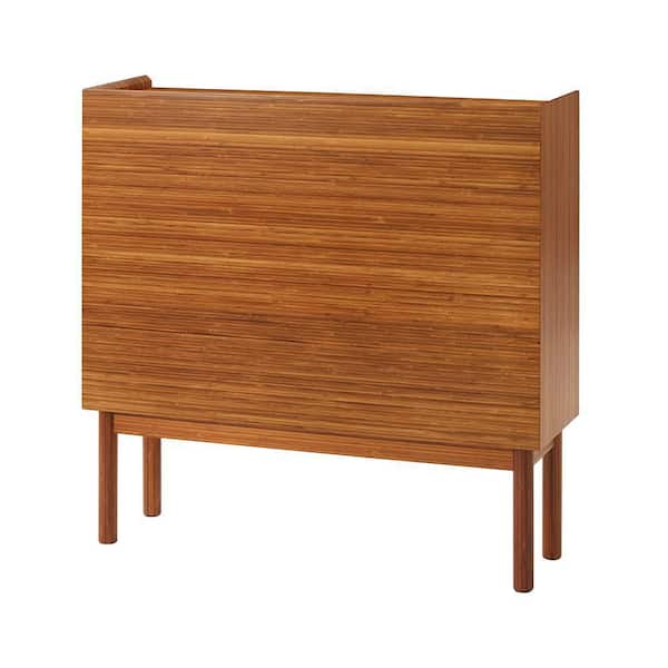 Unbranded Lea 11 in. Copper  Rectangle Wood Console Table