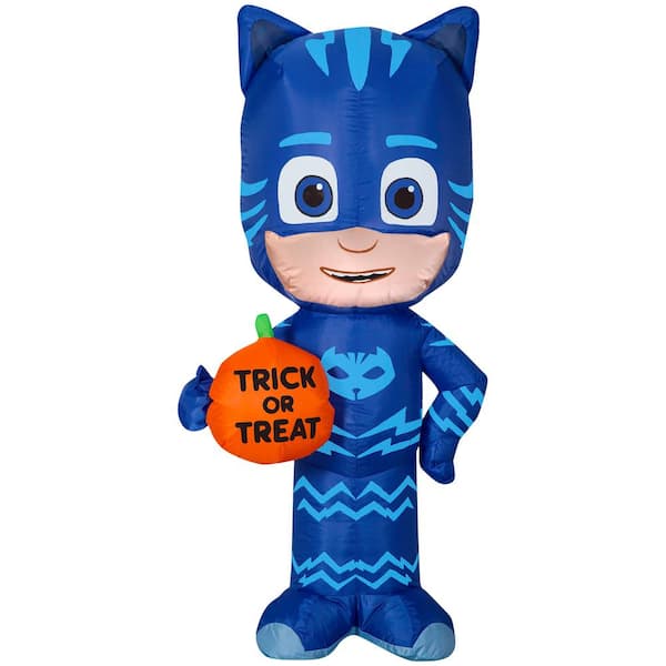 PJMASKS 3.5 ft. Pre Lit Inflatable Catboy with Trick or Treat Pumpkin-PJ  Masks Airblown G-220351 - The Home Depot