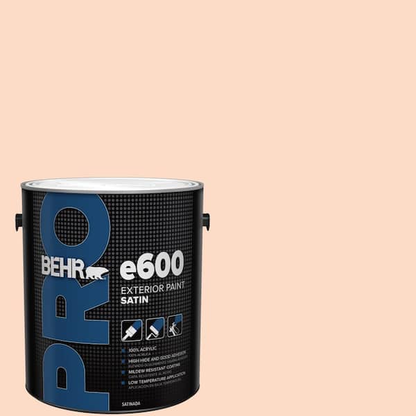 BEHR PRO 1 gal. #250C-2 Sugared Peach Satin Exterior Paint