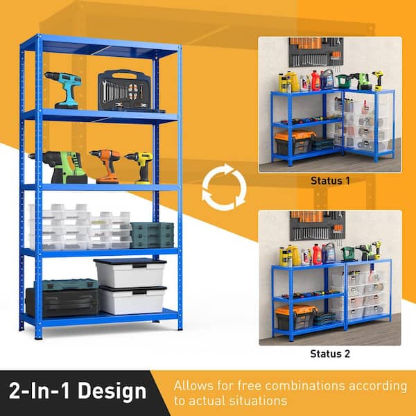 https://images.thdstatic.com/productImages/14a9b65e-7eea-47f1-a0ab-94755f397597/svn/blue-1-x-5-tier-storage-shelf-costway-freestanding-shelving-units-jz10106ny-4f_600.jpg
