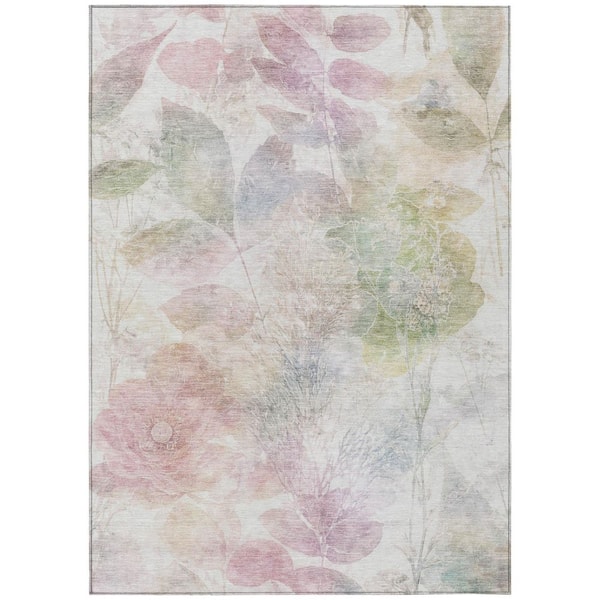 Chantille Machine Washable Indoor/Outdoor Abstract ACN2890 Blush 9 ft. x 12 ft. Area Rug