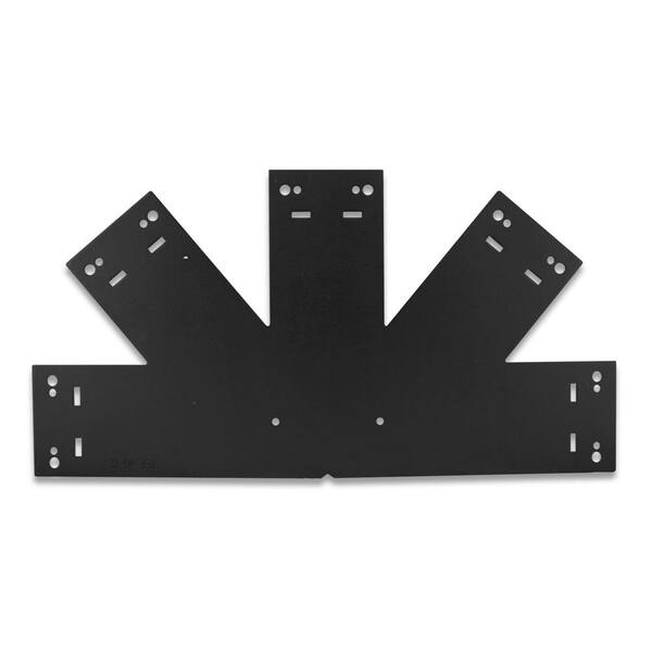 OWT Ornamental Wood Ties 13-1/2 in. Galvanized Steel Truss Base Fan Wood Connector Plate
