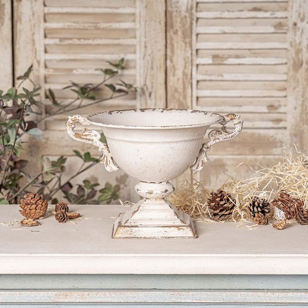 TANKY TRADING INC Vintage Double-Handled Ceramic Flower Pot, Home