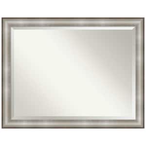 Imperial 44 in. x 34 in. Modern Rectangle Framed Silver Bathroom Vanity Mirror