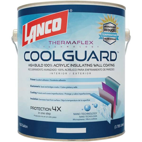 1 gal. COOLGUARD Flat White and Pastel Base Interior and Exterior Paint  CG3710-4 - The Home Depot