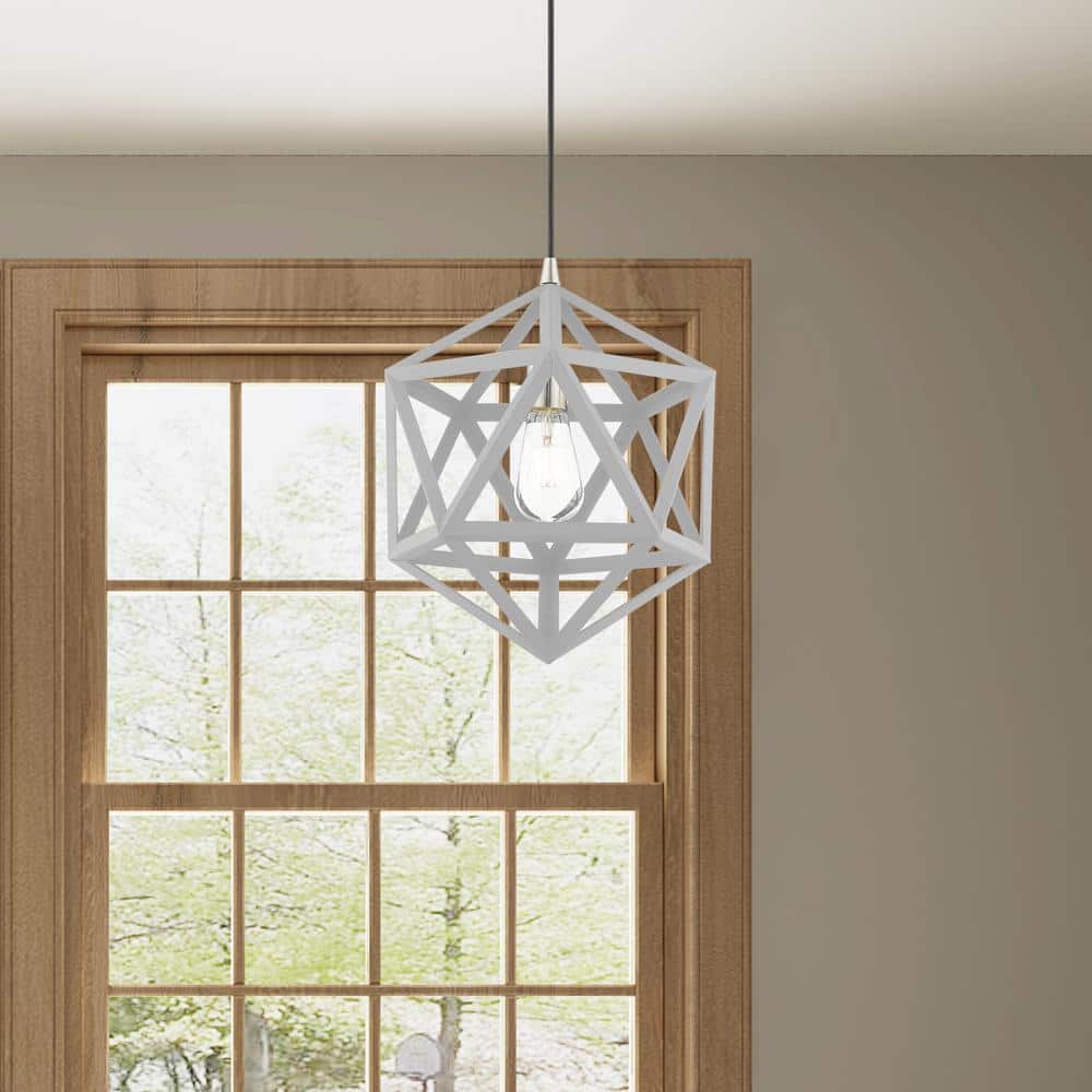 Nordic Gray Nickel Geometric Mini Pendant Light