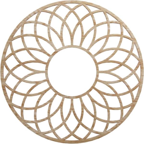 Ekena Millwork 0.25 in. x 7.5 in. x 22 in. Wood Medallion Moulding
