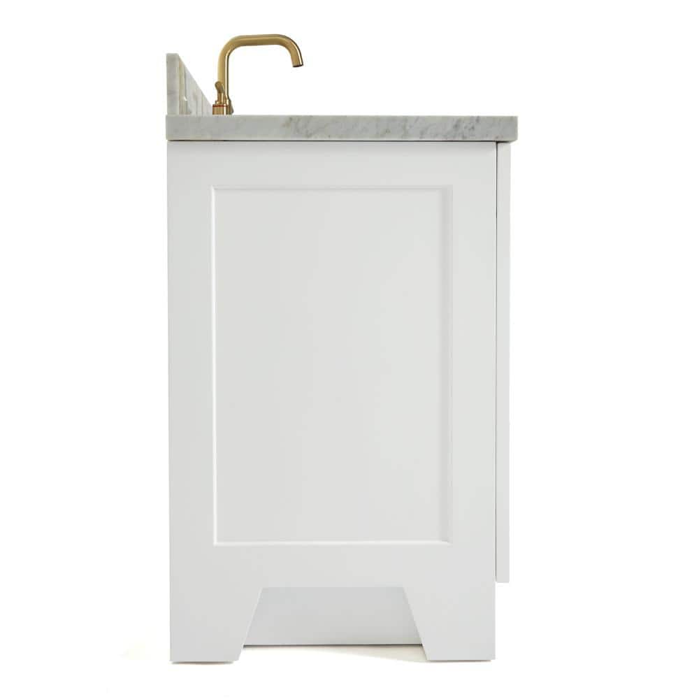 Taylor 37" White Marble Top Single Sink Vanity