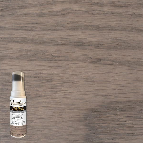 Varathane 4 oz. Less Mess Gray Wood Stain and Applicator (4 Pack