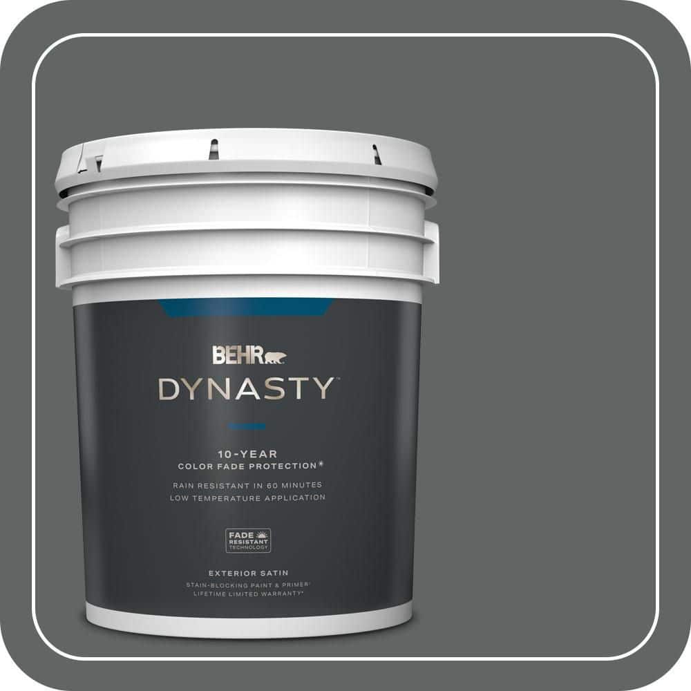 5 gal. Home Decorators Collection #HDC-MD-28 Cordite Satin Enamel Exterior Stain-Blocking Paint & Primer price history on PriceWatchPro