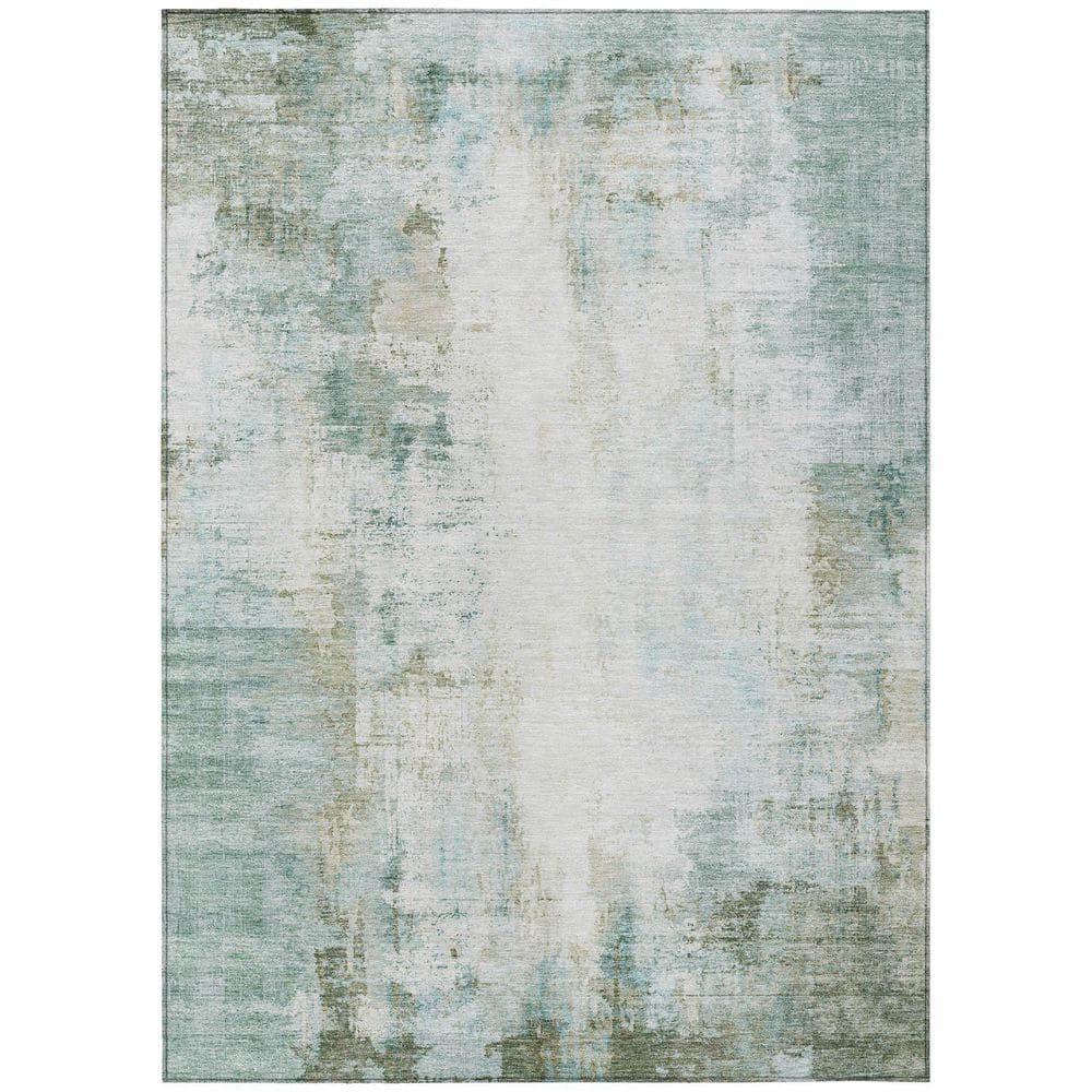 Chantille Machine Washable Indoor/Outdoor Abstract ACN2171 Sage 5 ft. x 7 ft. 6 in. Area Rug price history on PriceWatchPro