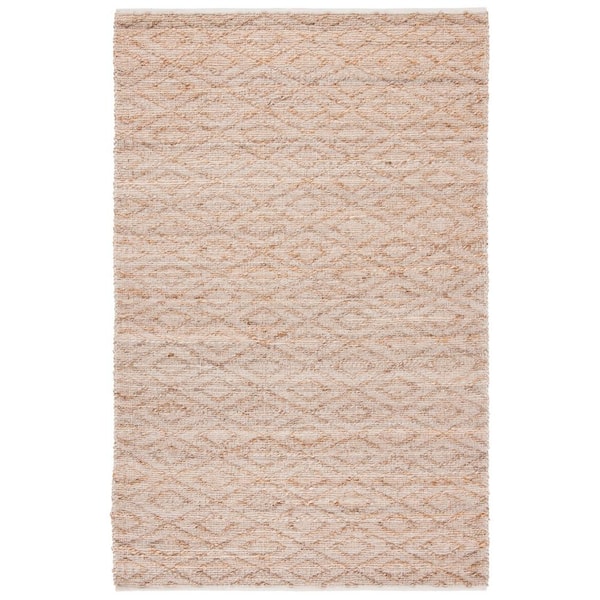 SAFAVIEH Natural Fiber Beige 6 ft. x 9 ft. Diamond Woven Area Rug