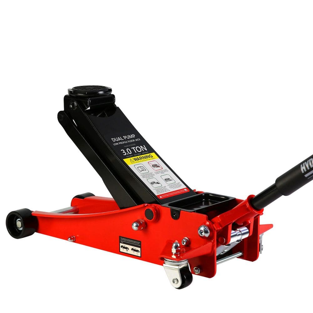 3 Ton Low Profile Floor Jack with Dual Pistons Quick Lift Pump, Red price history on PriceWatchPro