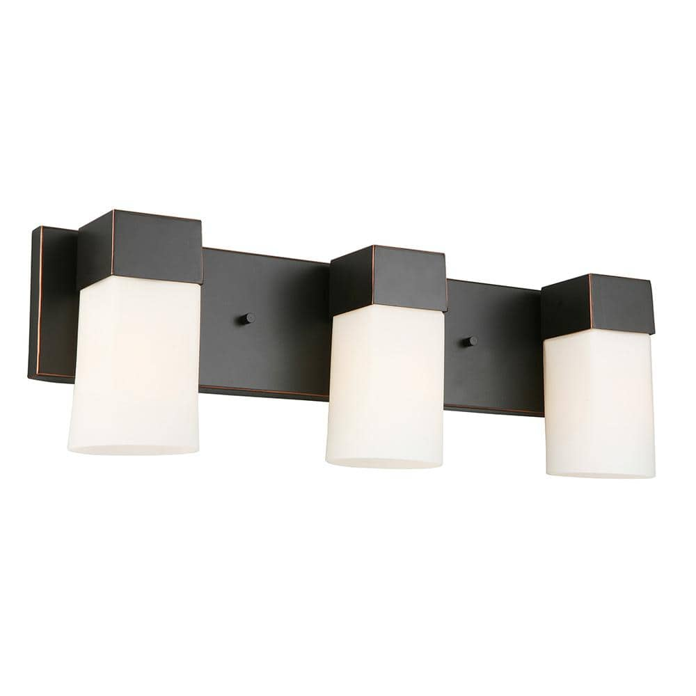 Ciara Springs 3 Vanity Light Bronze/White - EGLO