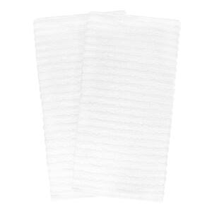 Royale White Solid Cotton Kitchen Towel (Set of 2)