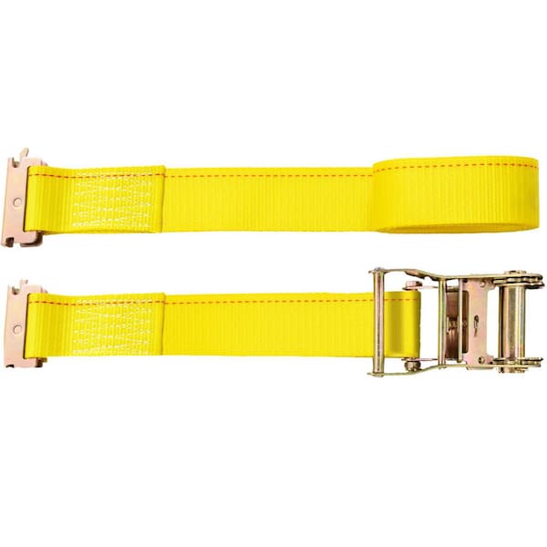 VEVOR E Track Ratchet Strap, 18PCS, 15 ft. Chain, E-Track Straps 4400 lbs. Breaking Strength, with Polyester Webbing