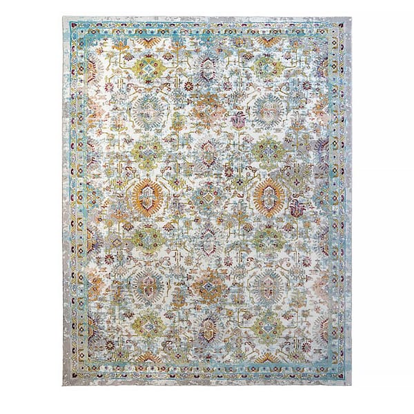 Carmen Salem Ivory 6 ft. x 9 ft. Traditional Indoor Area Rug