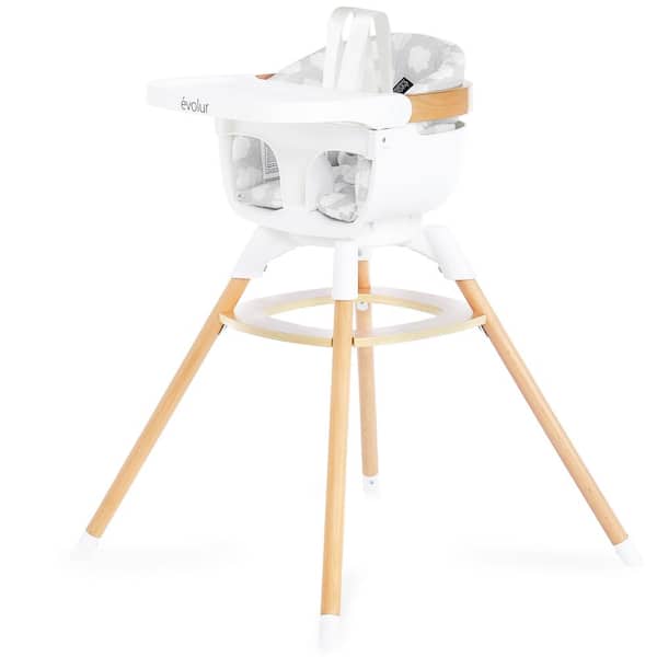 Evolur Ann Beechwood Gray 4-in-1 Highchair