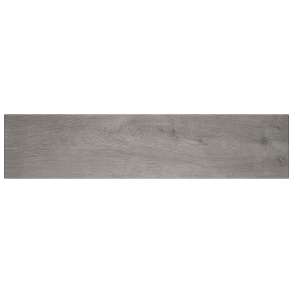 Ella Hill Grey 8-1/4 in. x 12 in. Ceramic Floor and Wall Take Home Tile Sample