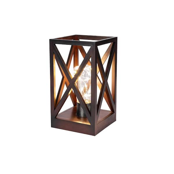 Electric Lantern Table Lamp//rust Patina Hand Finish by JRK LTD