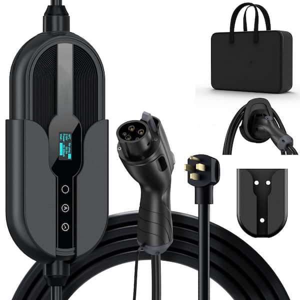 25 ft. 240-Volt Level 2 Electric Vehicle Charger with 32A, NEMA 14-50P Plug, J1772 Connector, Wi-Fi APP Control