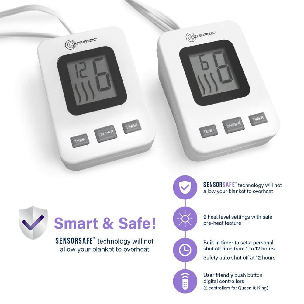 Soft Grey Polyester Fleece King Warming Blanket