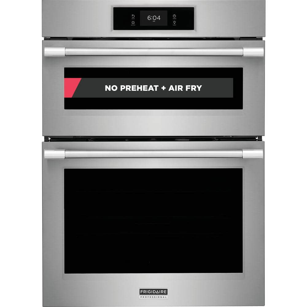 Professional 30 in. Electric Wall Oven and Microwave Combo in Stainless Steel with Total Convection and Air Fry -  Frigidaire, PCWM3080AF