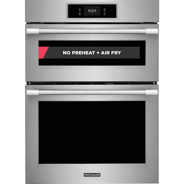 Frigidaire 30 in. Electric Wall Oven and Microwave Combo in Stainless Steel with Total Convection and Air Fry