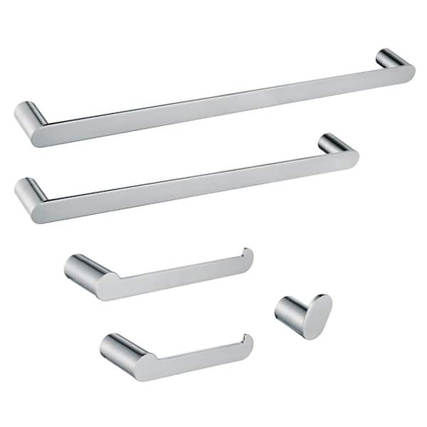 Kingston Brass Dessau 5-Piece Bathroom Hardware Set in Polished Chrome ...