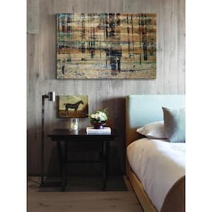 12 in. H x 18 in. W "Deserted Forest" by Parvez Taj Printed Natural Pine Wood Wall Art