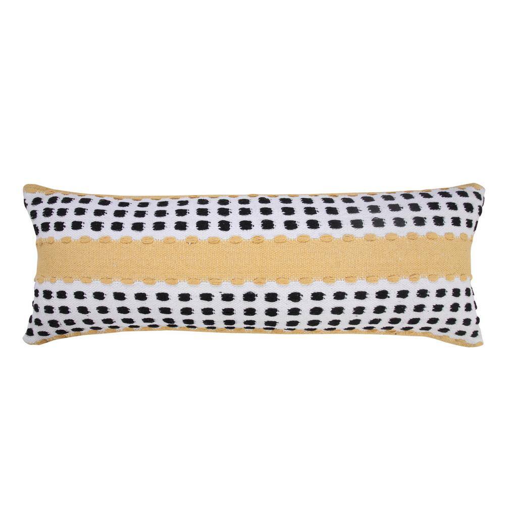 Metropolitan Yellow / Black / White 14 in. x 36 in. Industrial Woven Dash G