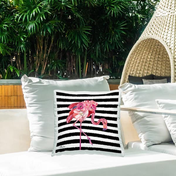 Pink Flamingo Flamingo Outdoor Seat Cushions Stupell Industries