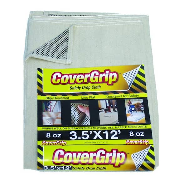 CoverGrip - 3.5 ft. x 12 ft. Safety Drop Cloth