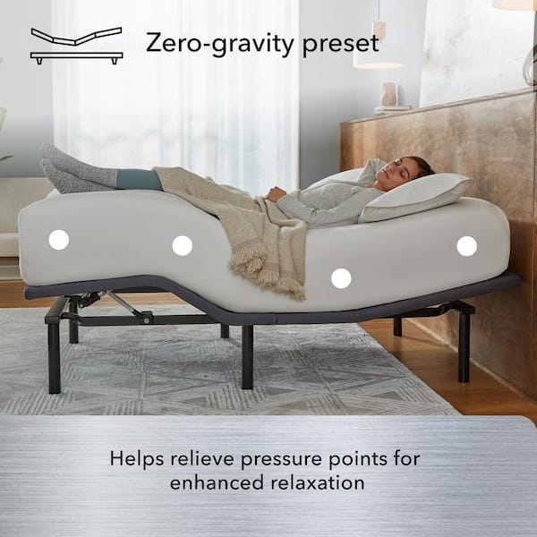 baselogic Silver Queen Adjustable Bed Frame