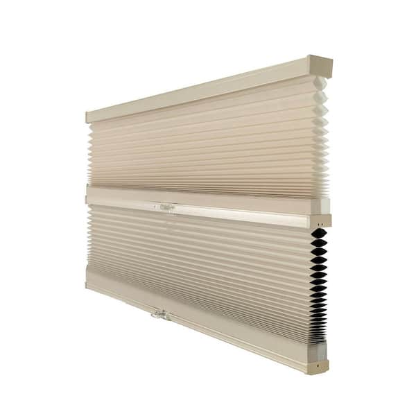 Chicology Cut-to-Size Ecru Cordless Day and Night Privacy Blackout Polyester Cellular Shade 41 in. W x 72 in. L