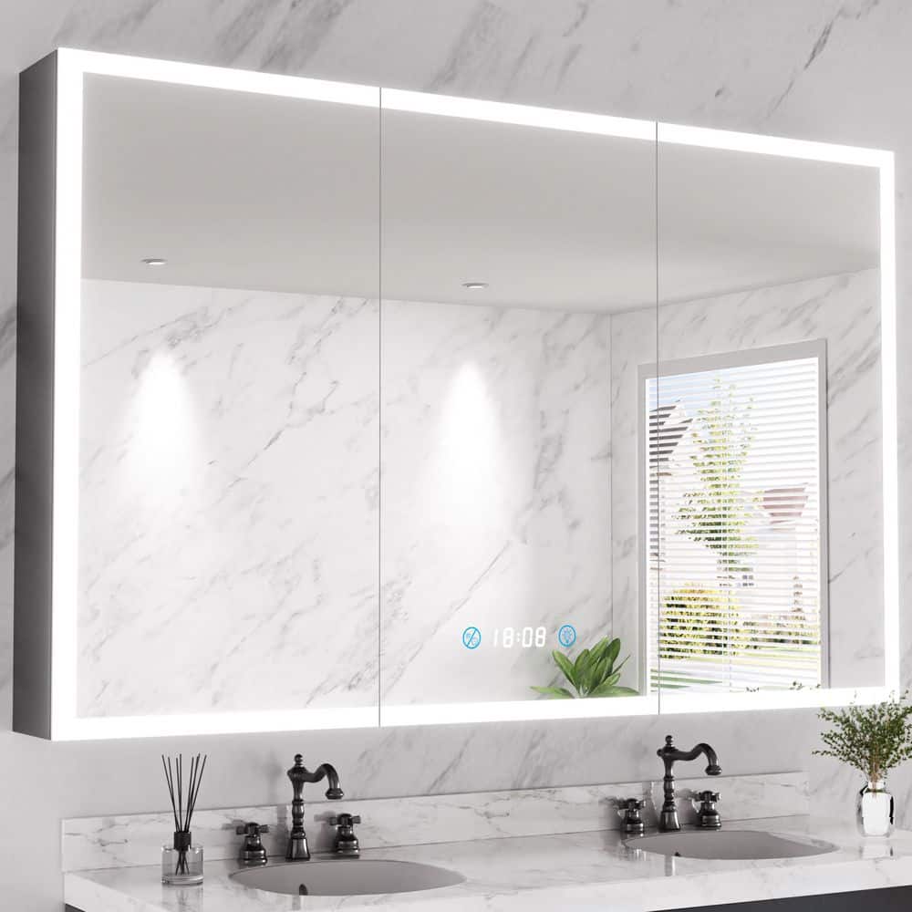 Ziyudura 60 in. W x 36 in. H Rectangular Aluminum Flowing LED