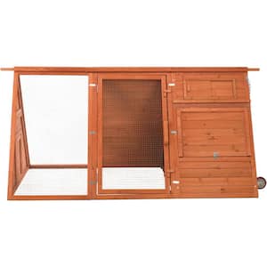Mobile A-Frame Chicken Coop with Run