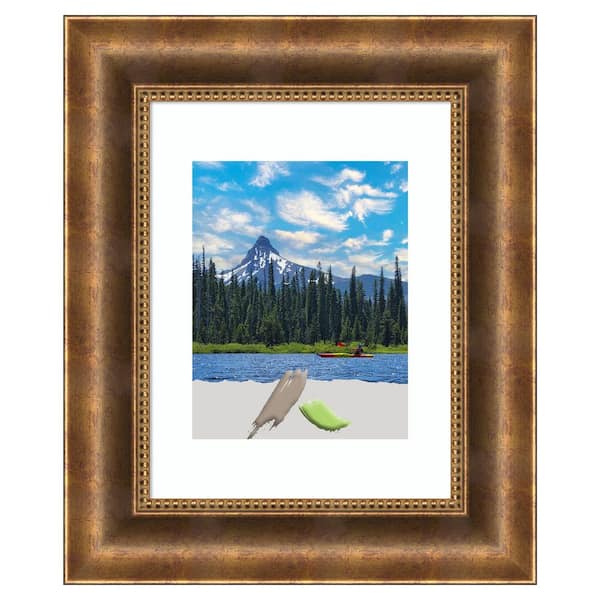 Amanti Art Manhattan Bronze Wood Picture Frame Opening Size 11 x 14 in. (Matted To 8 x 10 in.)