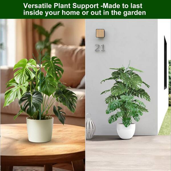 OGETFUUR 10 Pack 16.54 in. Plastic Stackable Durable Monstera