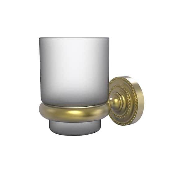 Allied Brass Dottingham Wall Mounted Tumbler Holder in Satin Brass