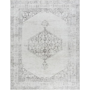 Olympic Off-White Traditional 8 ft. x 10 ft. Indoor Area Rug