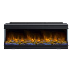 Melody Series 63 in. Multi-Sided Smart LED Electric Fireplace in Black