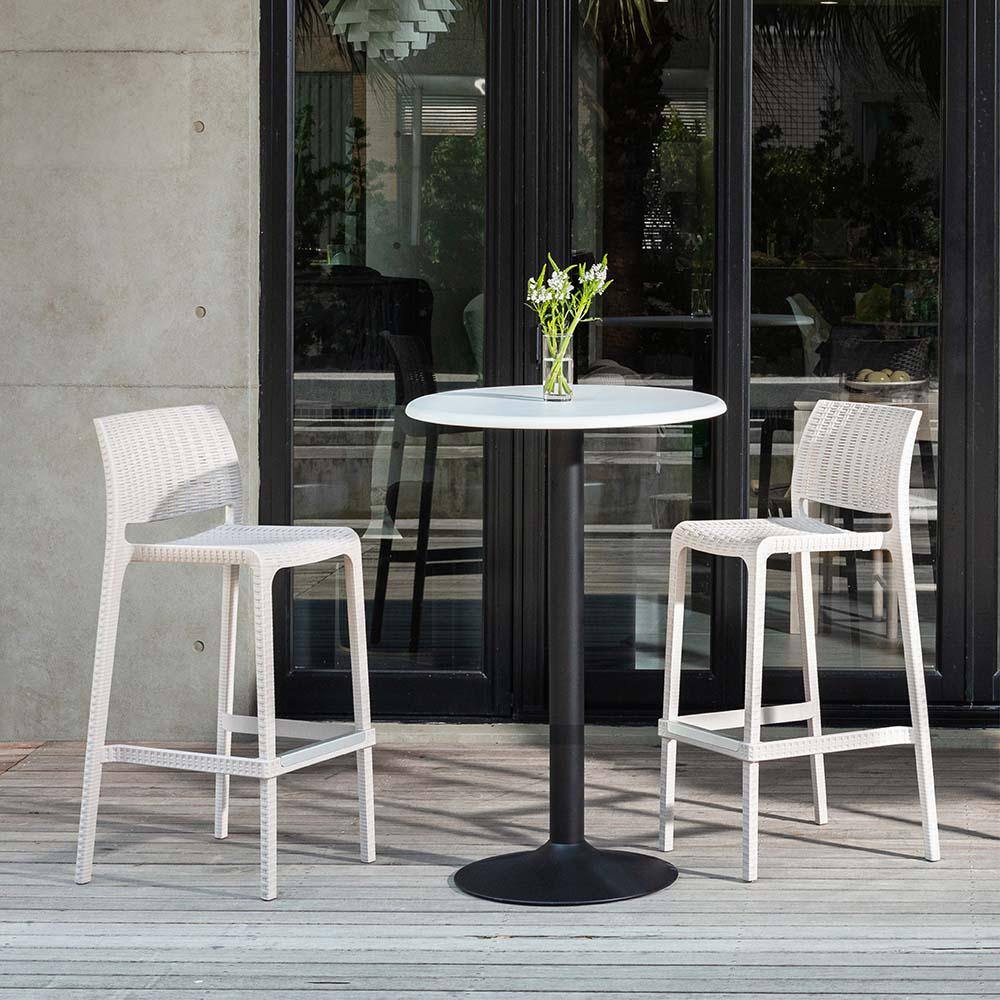 Rue White Stackable Resin Outdoor Bar Stool (2-Pack) price history on PriceWatchPro