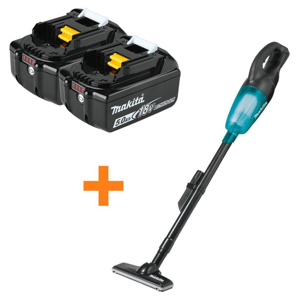 18V LXT Lithium-Ion Battery Pack 5.0 Ah with LED Charge Level Indicator (2-Pack) with 18V LXT Handheld Vacuum price history on PriceWatchPro