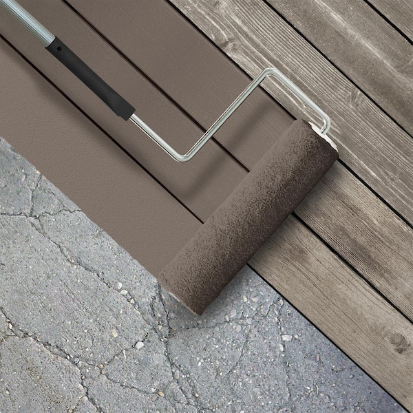 5 gal. #MS-86 Dusty Brown Low-Lustre Enamel Interior/Exterior Porch and Patio Floor Paint
