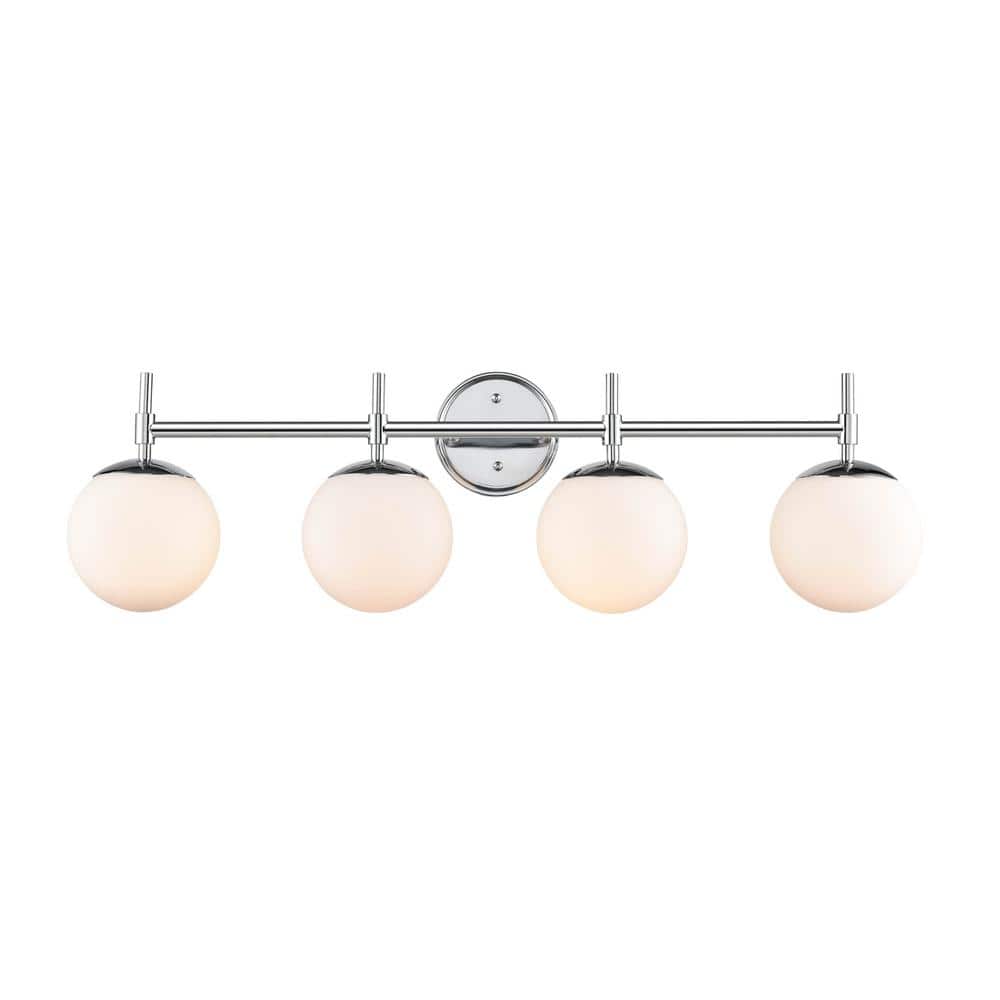 33 in. 4-Light Chrome Vanity Light