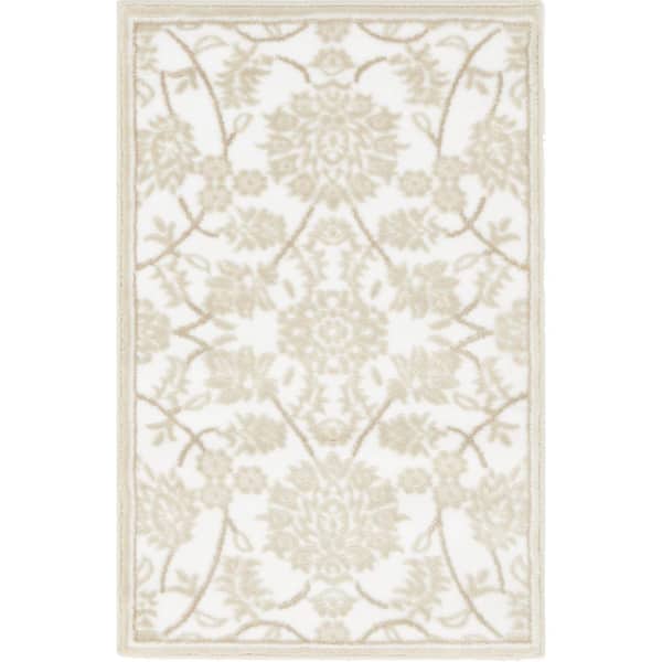 Unique Loom Rushmore Taft Snow White 2' 0 x 3' 0 Area Rug